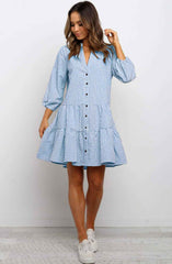Ruffled Plaid Midi Dress