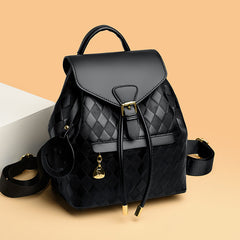 Casual Multi function PU Leather Backpack - Muselune