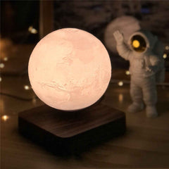 Levitating Moon Lamp – 3D Planet Night Light - Muselune