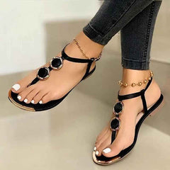 Women's Flat Sandal Summer Beach Shoes - Muselune