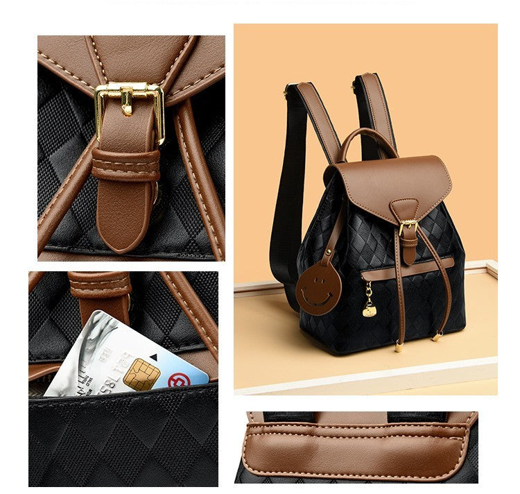 Casual Multi function PU Leather Backpack - Muselune