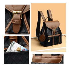 Casual Multi function PU Leather Backpack - Muselune