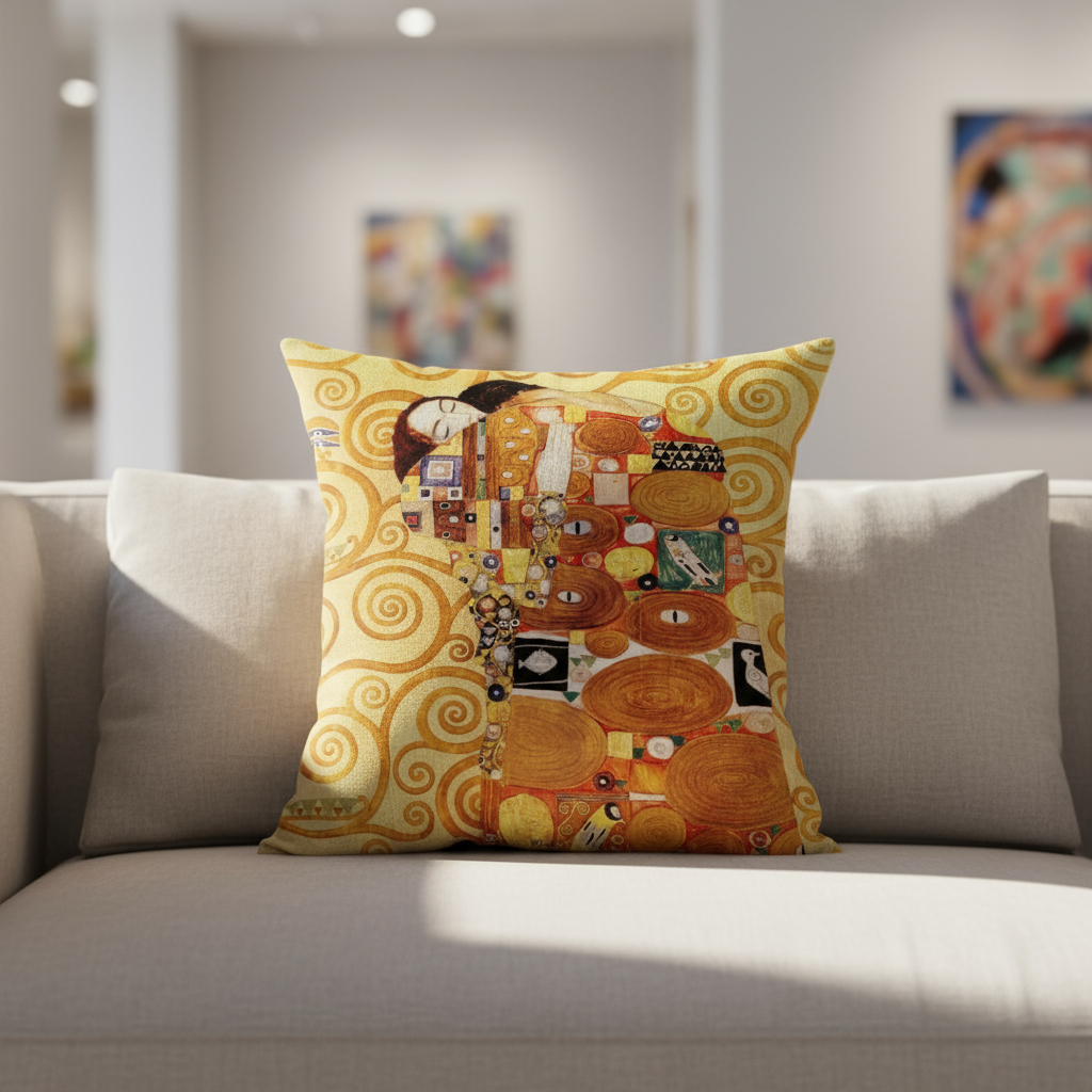 Gusta Klimt Oil Painting Pillow Muselune