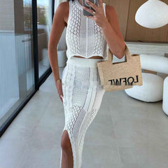 Women's Fashion New Beach Front Slit Suit - Muselune