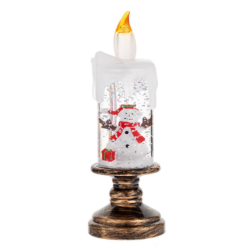 Christmas Decorations Candle Light Scene Layout Muselune