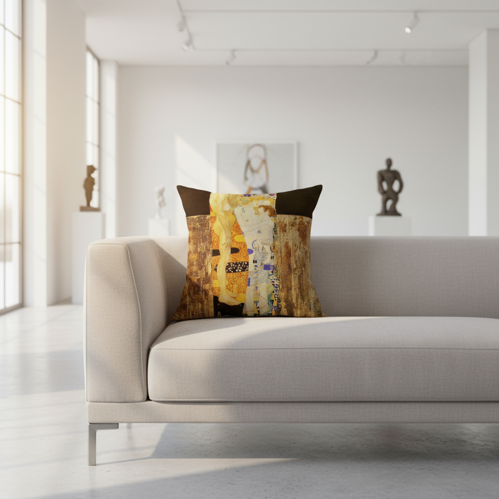 Gusta Klimt Oil Painting Pillow Muselune