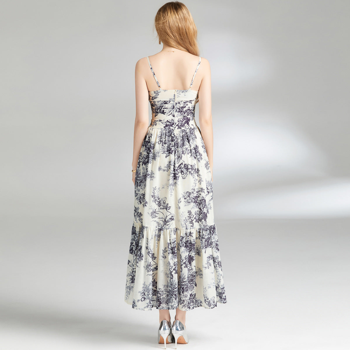 Asia Ink Painting Sling Dress The Muse