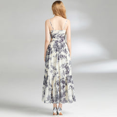 Asia Ink Painting Sling Dress The Muse
