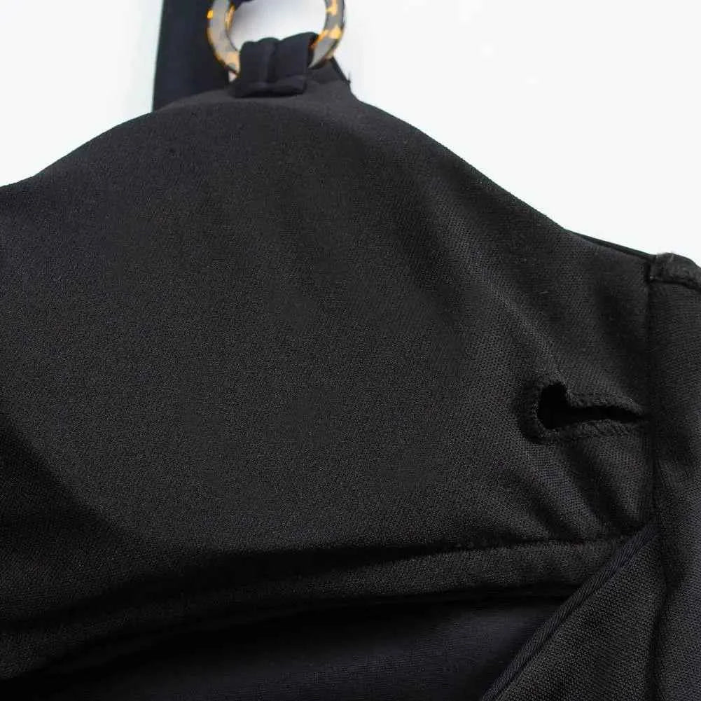Elegant Hollow Square Neck Padded Bikini