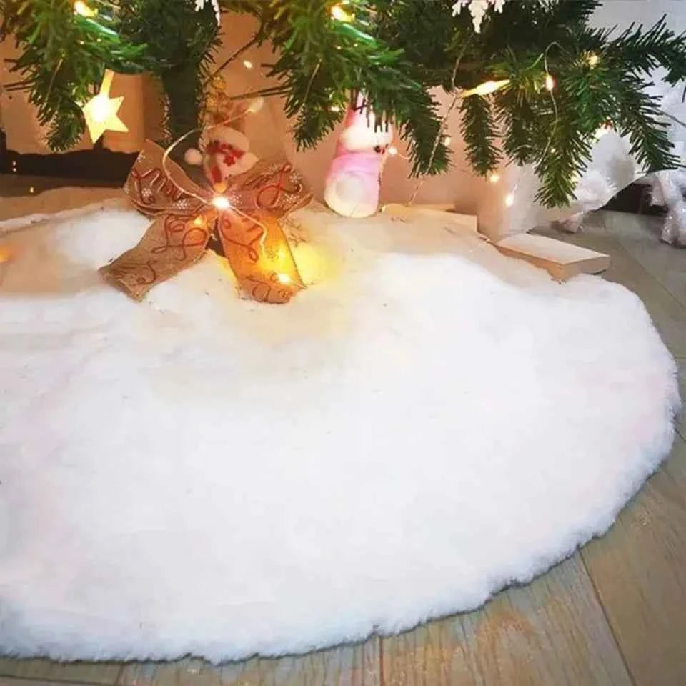 Christmas Tree Skirts White Plush Mat 78/90/122cm
