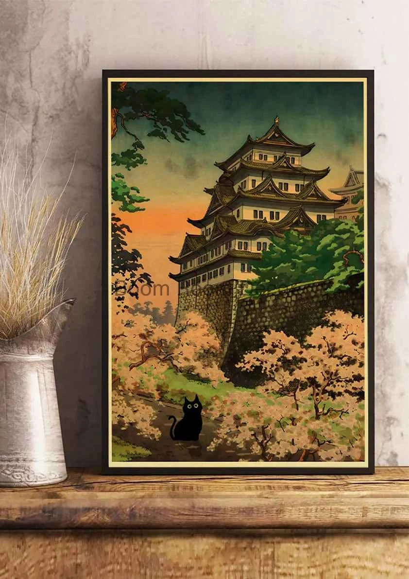 Cute Digital Cats Poster – Funny DIY Cartoon Wall Art - Muselune
