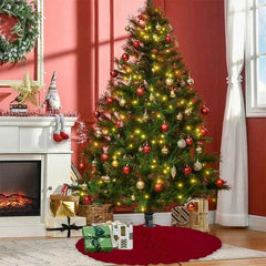 62cm Christmas Cable Knit Tree Skirt / Mat