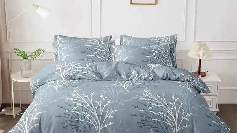 Kuup Queen Size Matte Duvet – Floral Branch Design & Skin-Friendly - Muselune