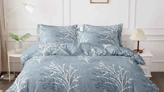 Kuup Queen Size Matte Duvet – Floral Branch Design & Skin-Friendly - Muselune