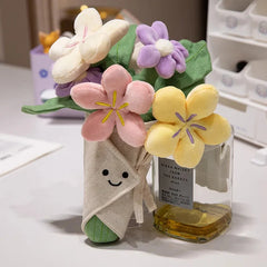 Soft Toys- Hamburg Plush 15cm ,Holding Flowers 30cm - Muselune