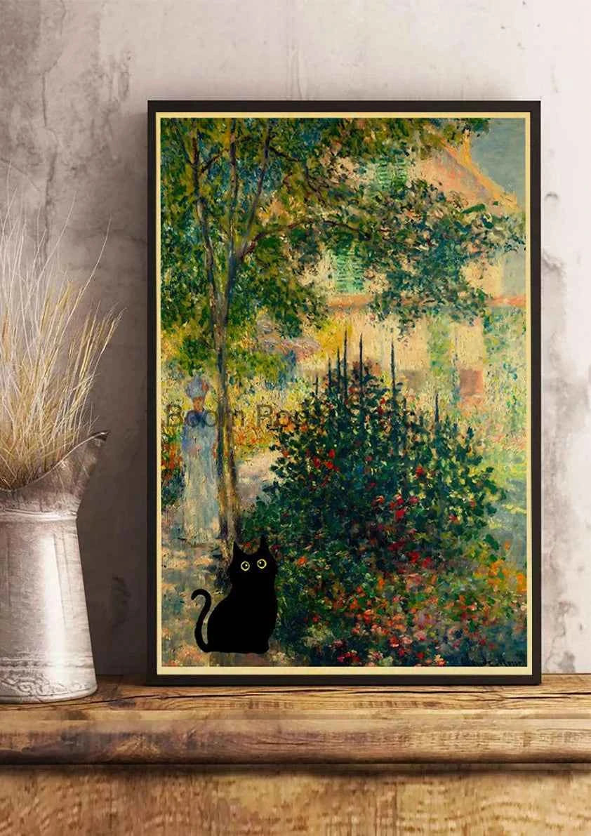 Cute Digital Cats Poster – Funny DIY Cartoon Wall Art - Muselune
