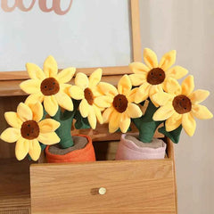 Sunflower Plush Bouquet – Cute Potted Plant Doll /Soft Toys - Muselune