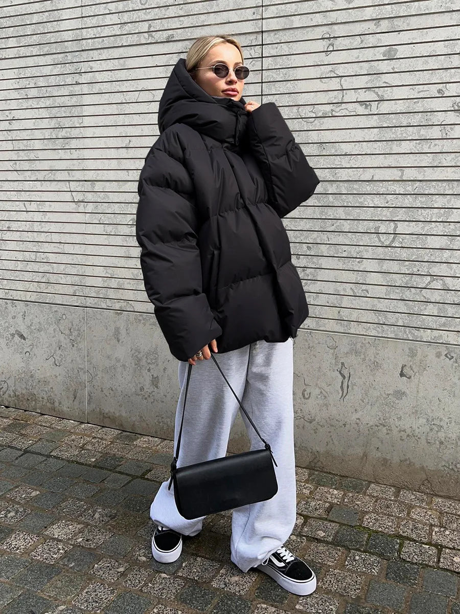 Talenza Cotton Loose Parka Retro Bakery Jacket Muselune