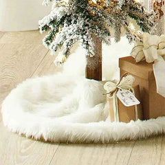 Christmas Tree Skirts White Plush Mat 78/90/122cm