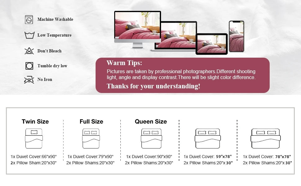 Kuup Queen Size Matte Duvet – Floral Branch Design & Skin-Friendly Muse