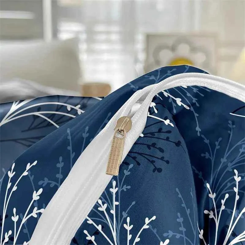 Kuup Queen Size Matte Duvet – Floral Branch Design & Skin-Friendly - Muselune
