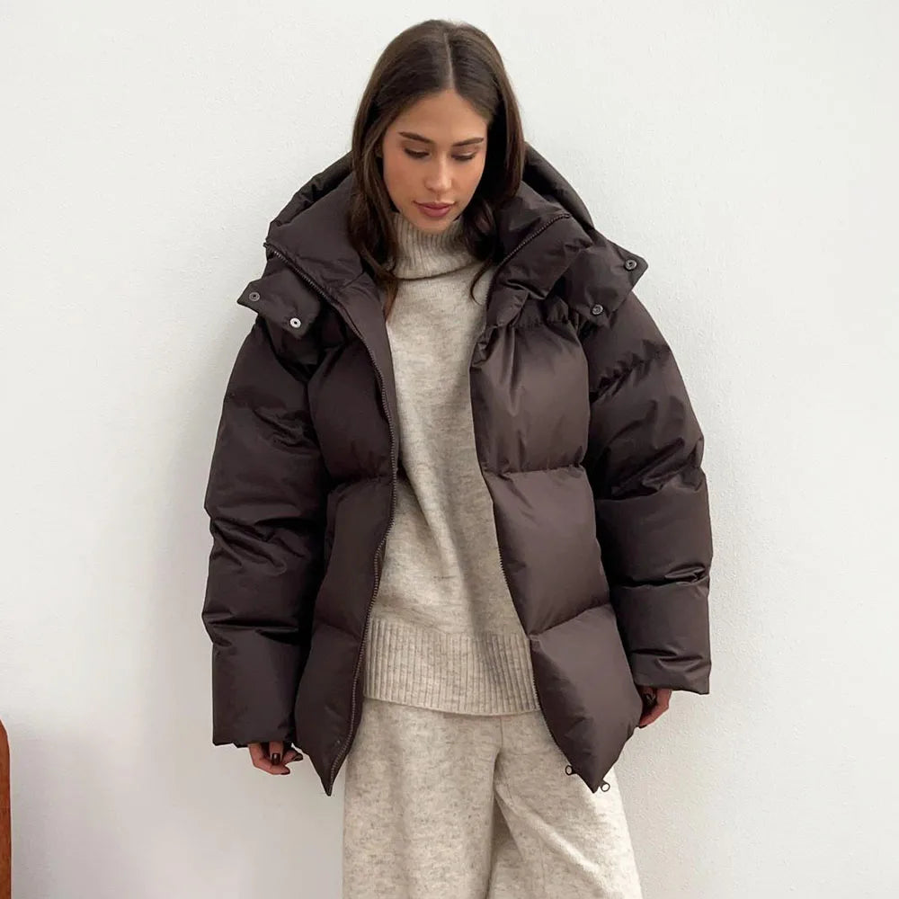 Talenza Cotton Loose Parka Retro Bakery Jacket Muselune