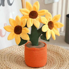 Sunflower Plush Bouquet – Cute Potted Plant Doll /Soft Toys - Muselune