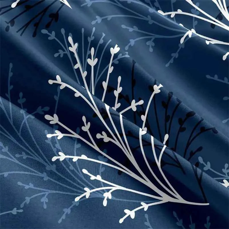 Kuup Queen Size Matte Duvet – Floral Branch Design & Skin-Friendly - Muselune