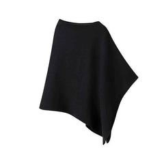 French Irregular Shawl Pullover Knitted  Minimalist Cloak
