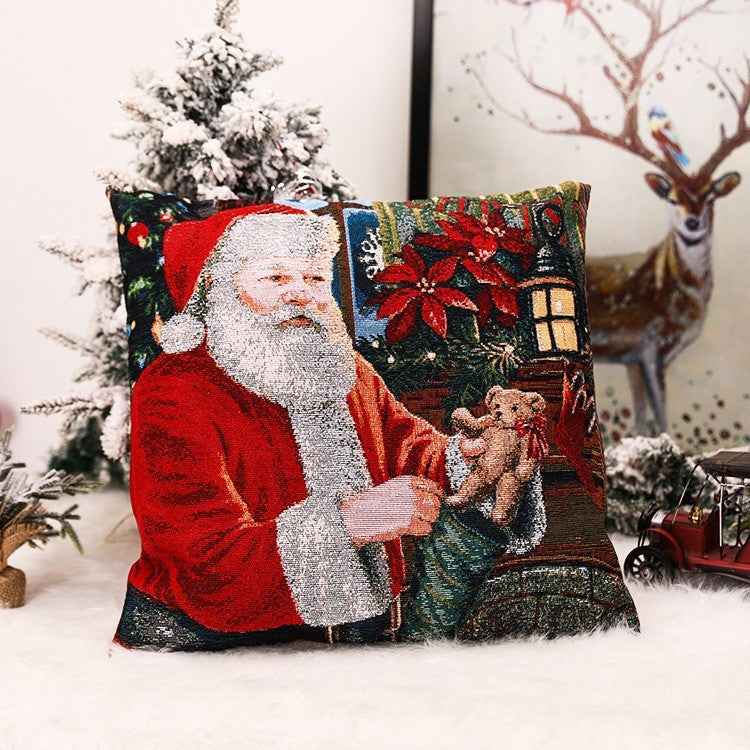 Christmas Square Pillow Cover