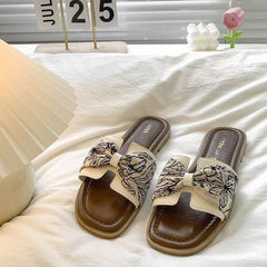 French  National Flat Outdoor Comfortable Slippers The Muse