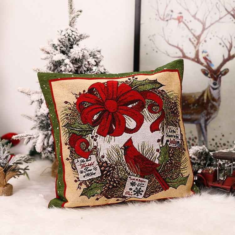 Christmas Square Pillow Cover