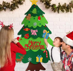 Felt Christmas Tree with Detachable Ornaments