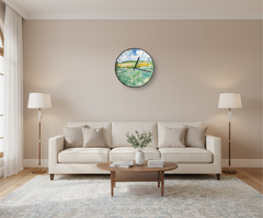 Van Gogh's Famous Painting, Harvest, Starry Sky, Silent Cartoon Clock The Muse