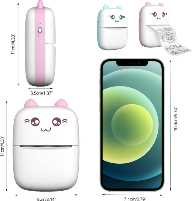 Inkless Mini Printer Muselune